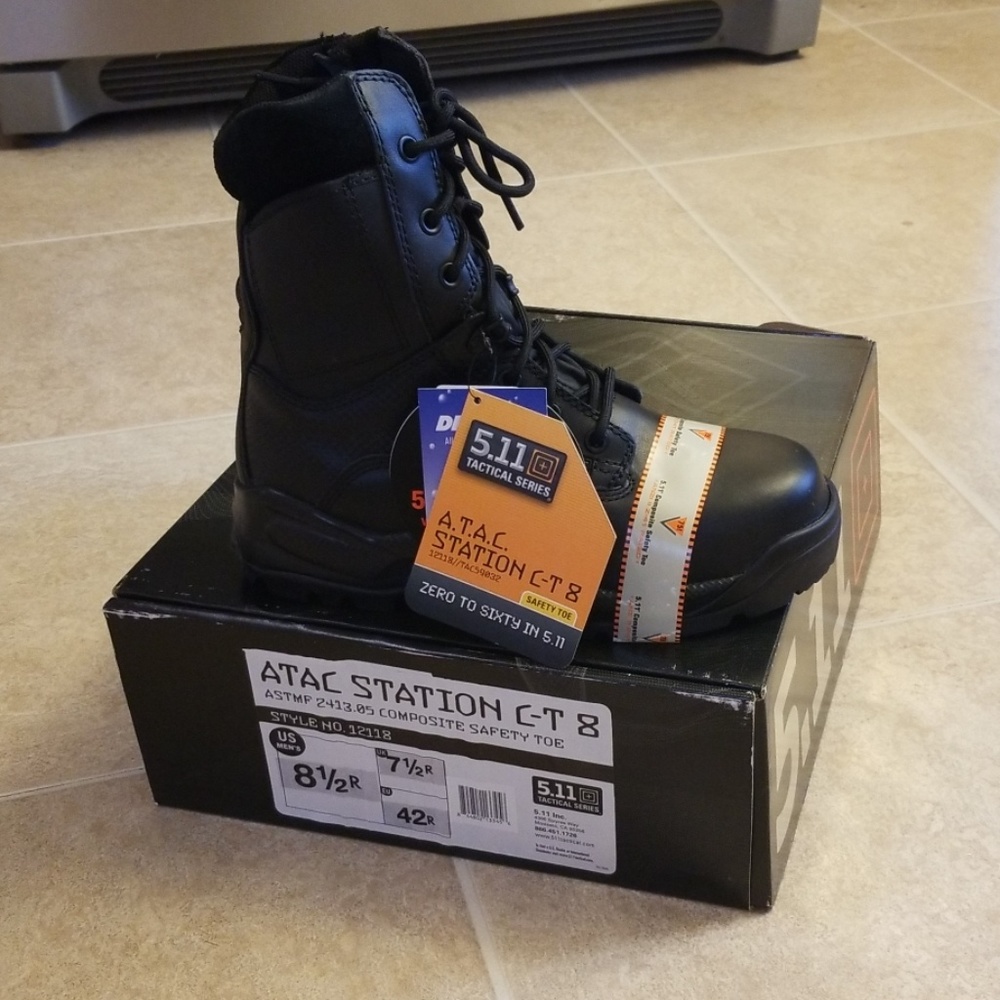 5.11 Tactical ATAC Station C-T 8 inch boots zip